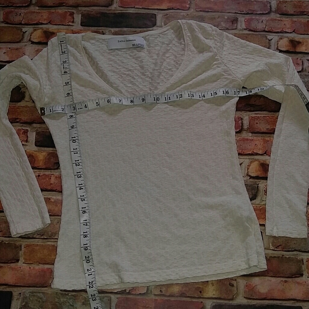 Zara Collection Textured Top M - Picture 2 of 5